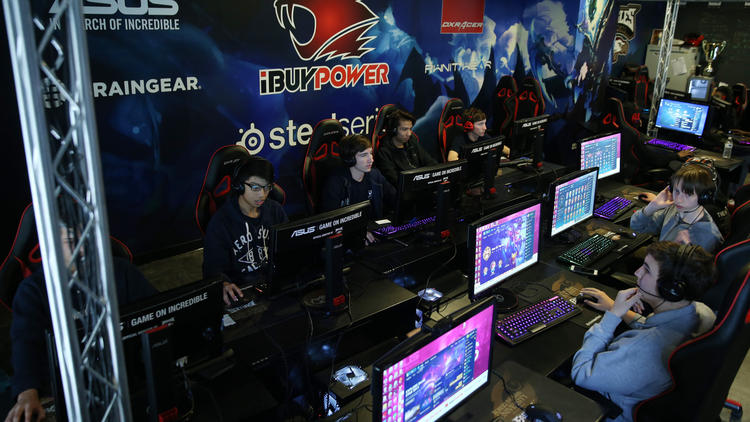 Esports team, like the upcoming on at Saugus High School, participate in tournaments like the one pictured here. 