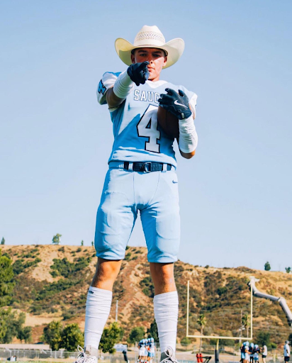 Junior, Matt Long in his football uniform,
Photo from @matt_long34 on Instagram
