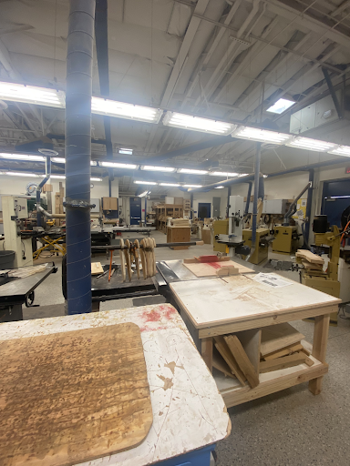 Photo of Saugus’ woodshop classroom
