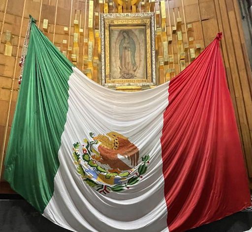 Picture inside the Basilica of Our Lady of Guadalupe
