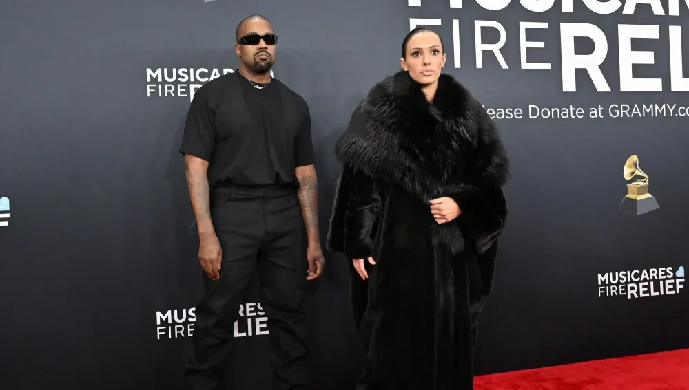 Kanye West and Bianca Censori at the Grammys 2025, Photo from Us Weekly