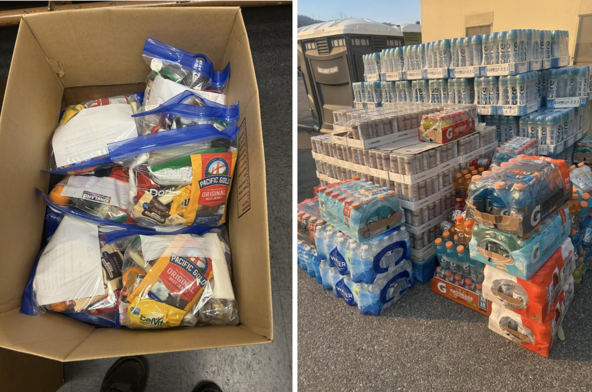 Food donated for evacuees and first responders